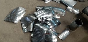 Sculptures stainless steel pieces
