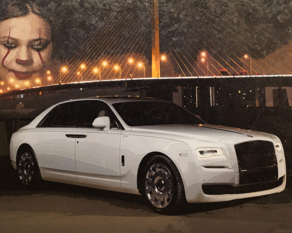 Greta und Rolls Royce 2,20 x 1,50m